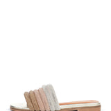Floria | Slipper Silver White Rose Gold