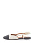 Janna | Slingback Schwarz/Hellbeige