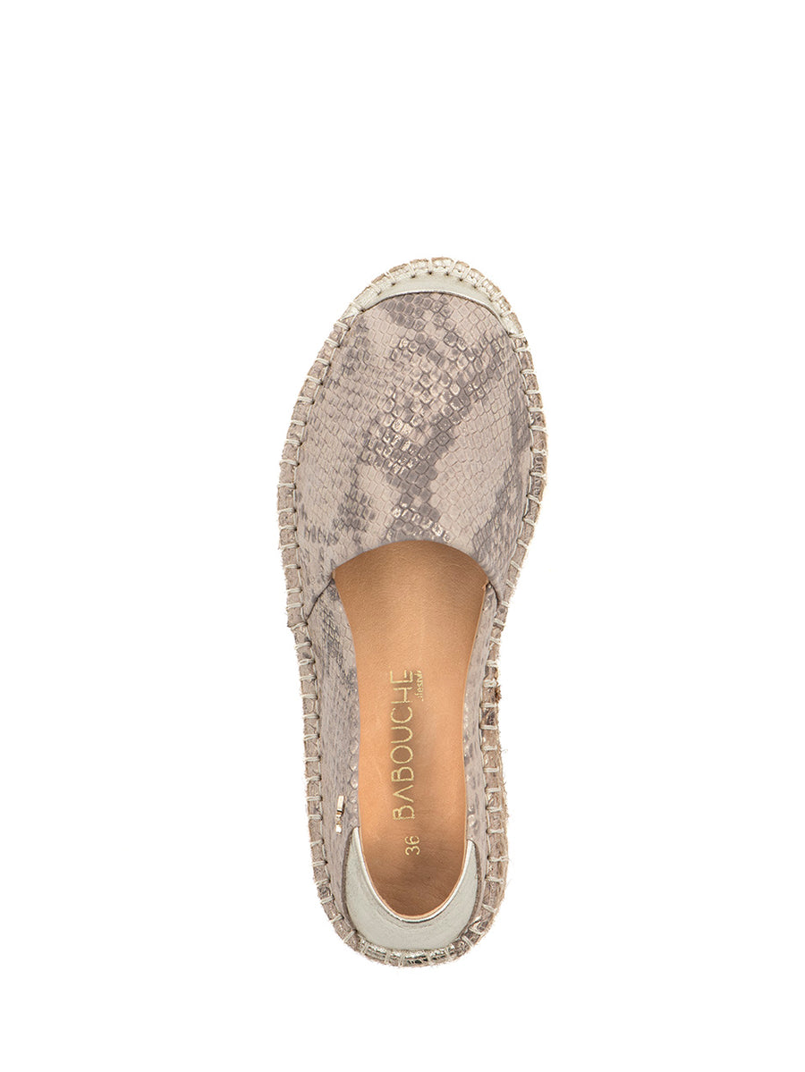 Jessie | Espadrille Snake Gold