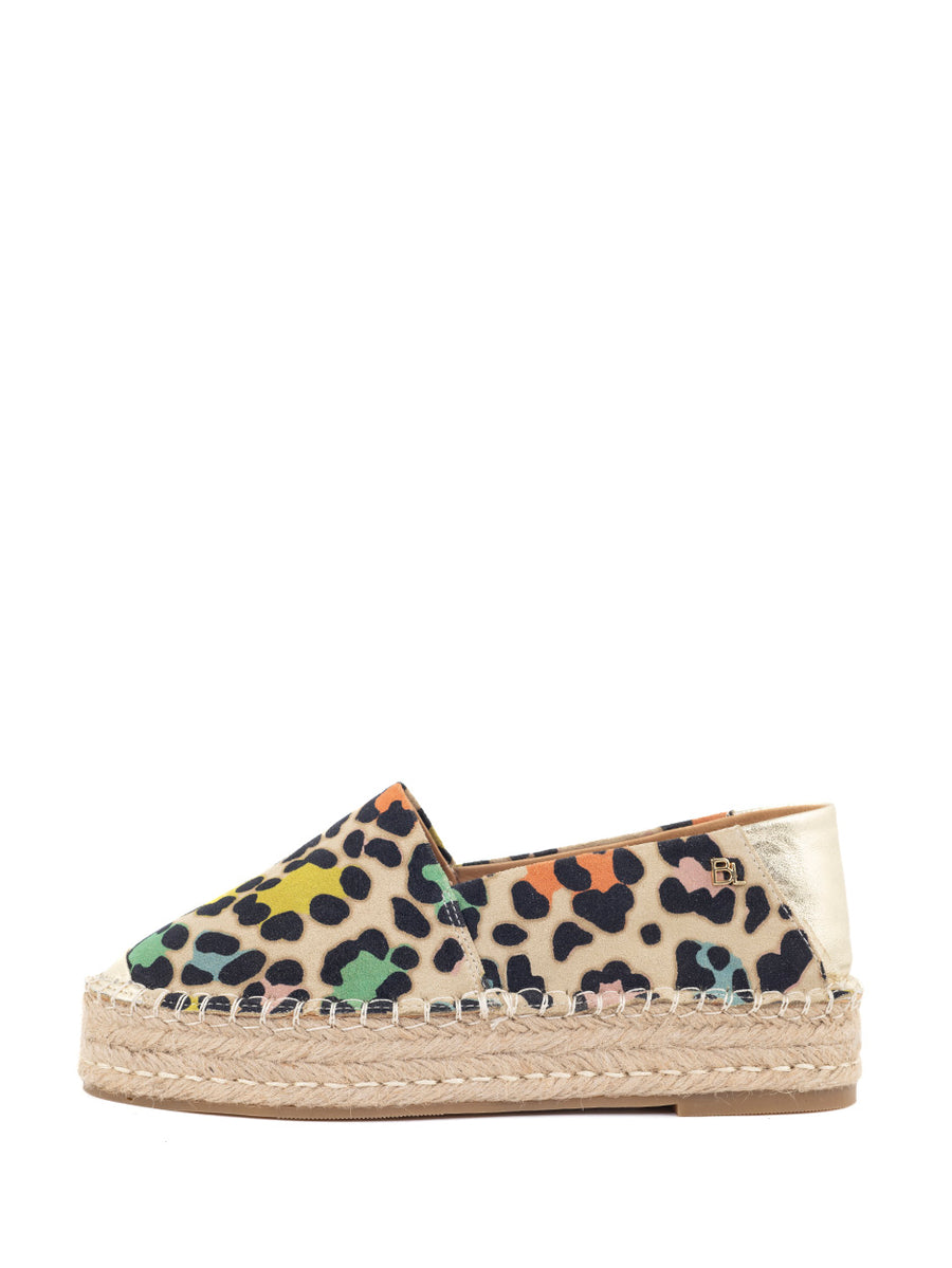 Jessie | Espadrille Goud/Multi Leopardo