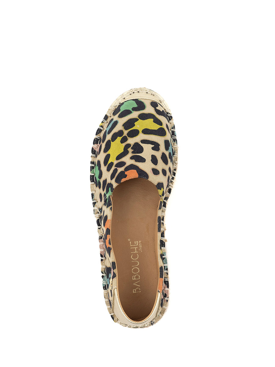 Jessie | Espadrille Goud/Multi Leopardo