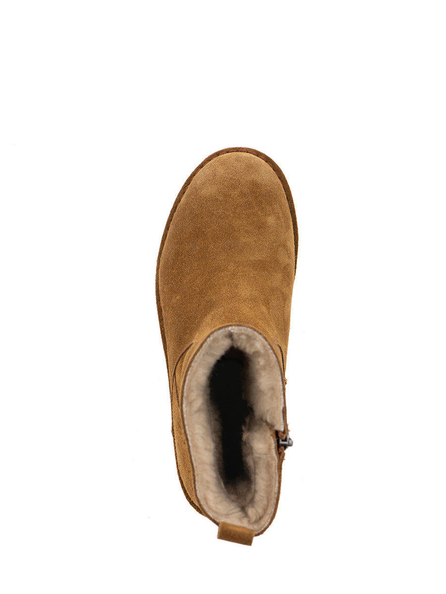 Julie | Fur boots Cognac