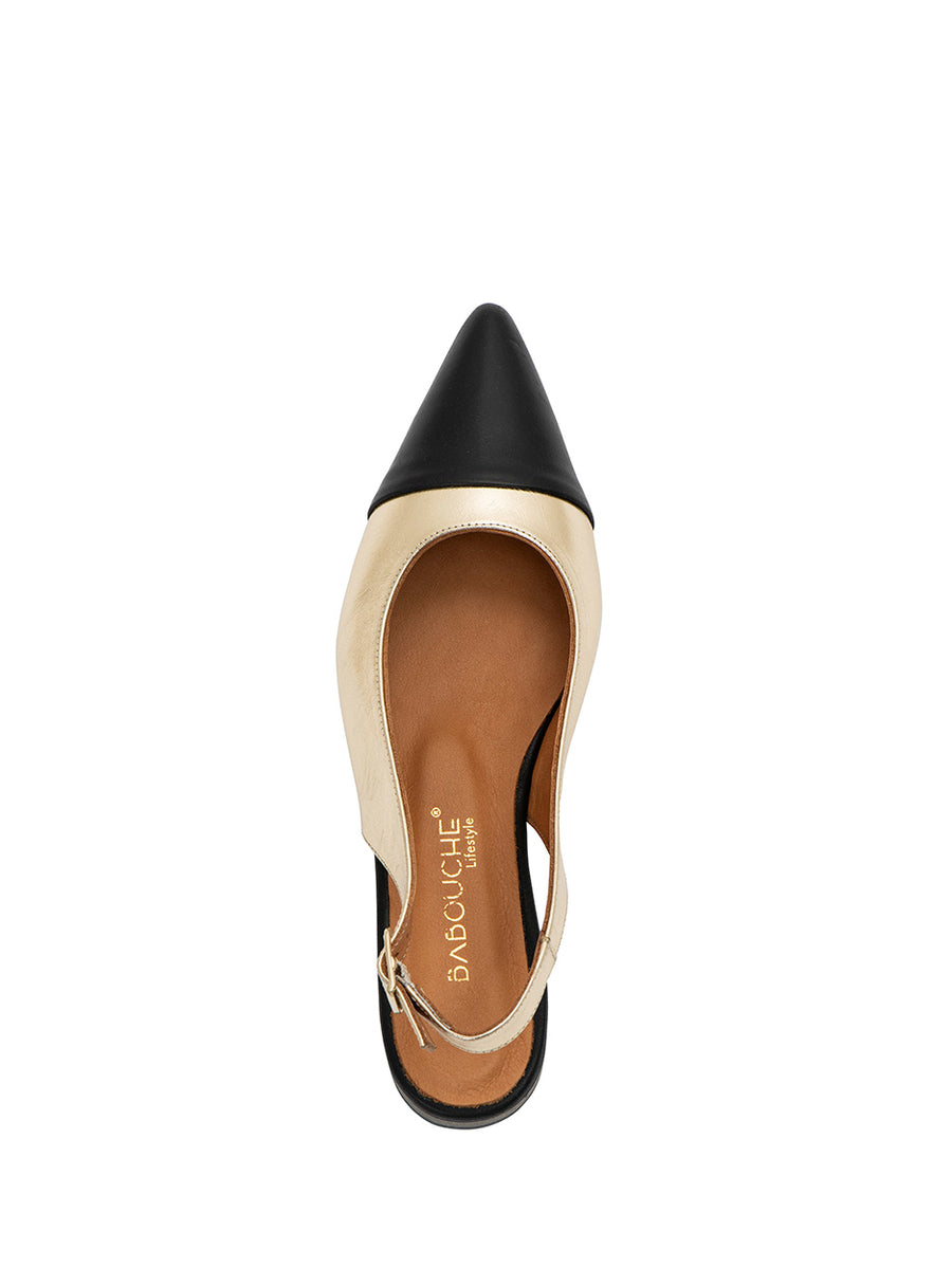 Katja | Slingback Zwart/Off White