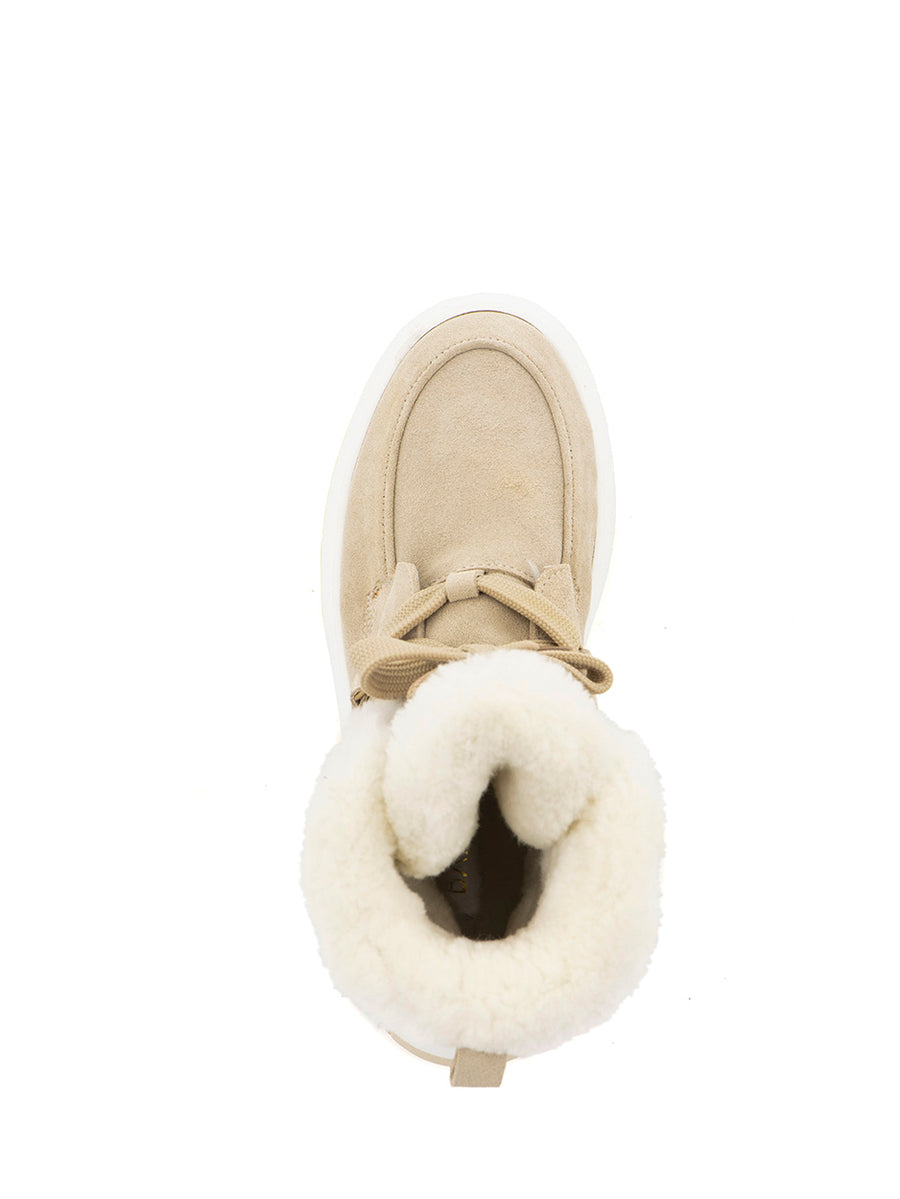 Moon | Fur Boots Beige