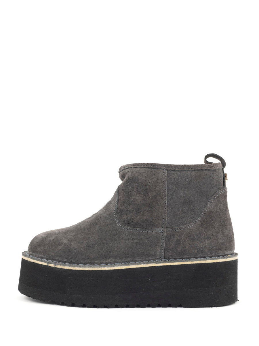 Noor | Fur boots Grey