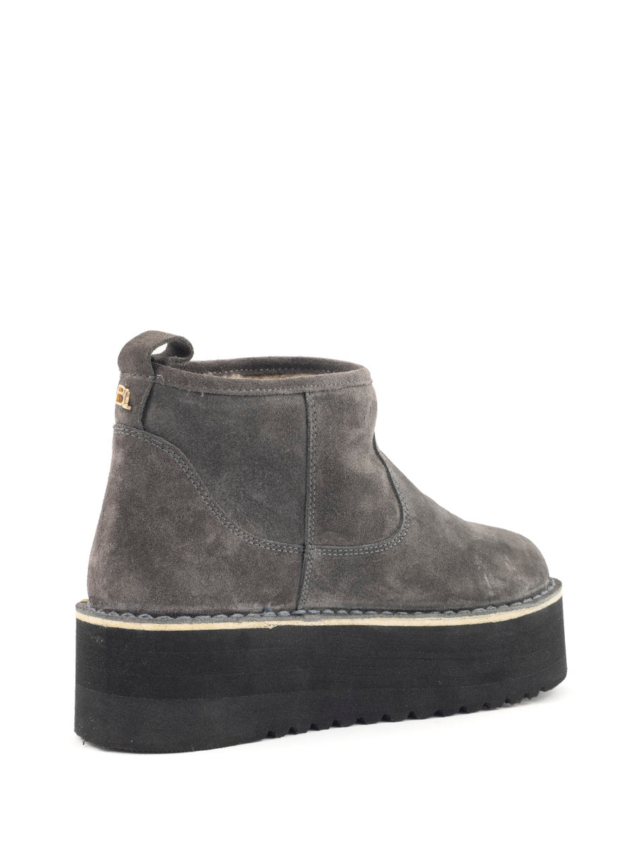 Noor | Fur boots Grey