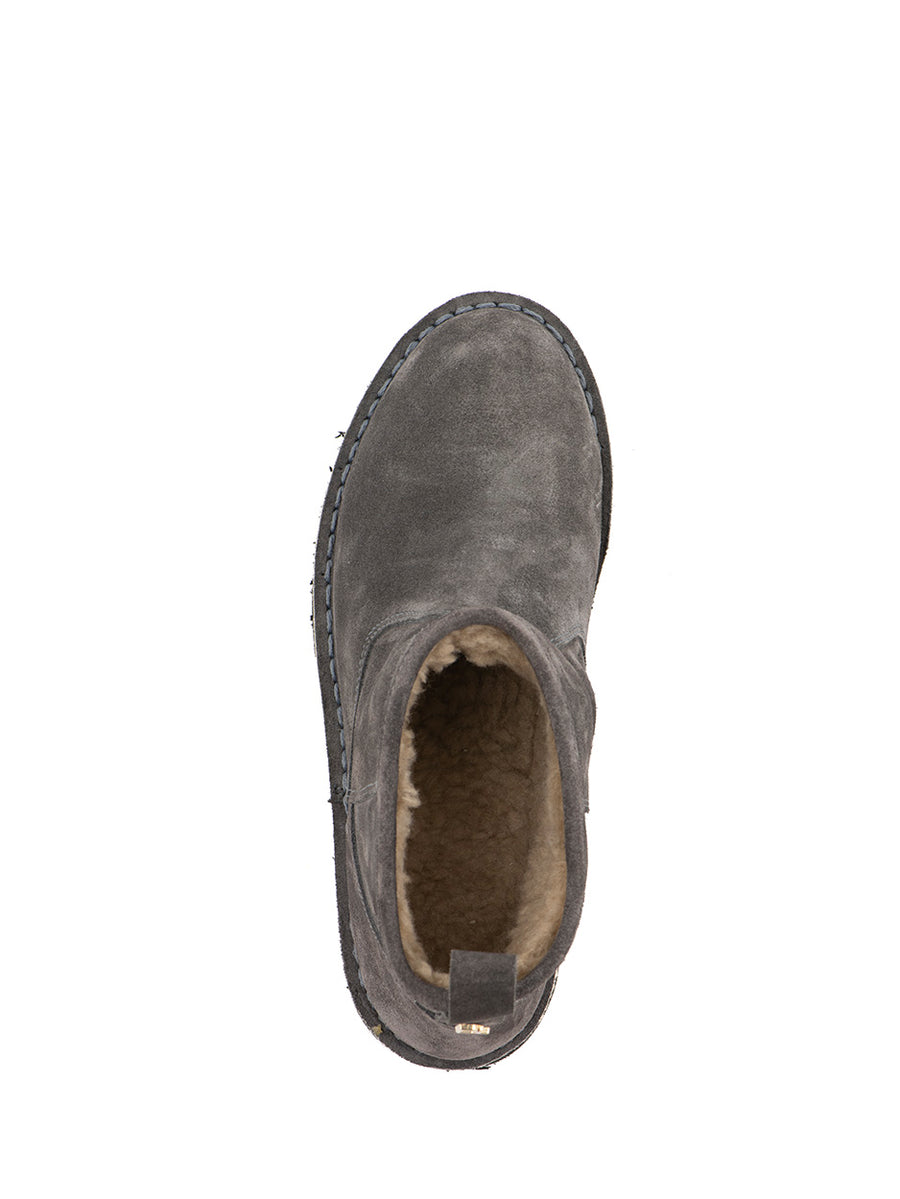 Noor | Fur boots Grey