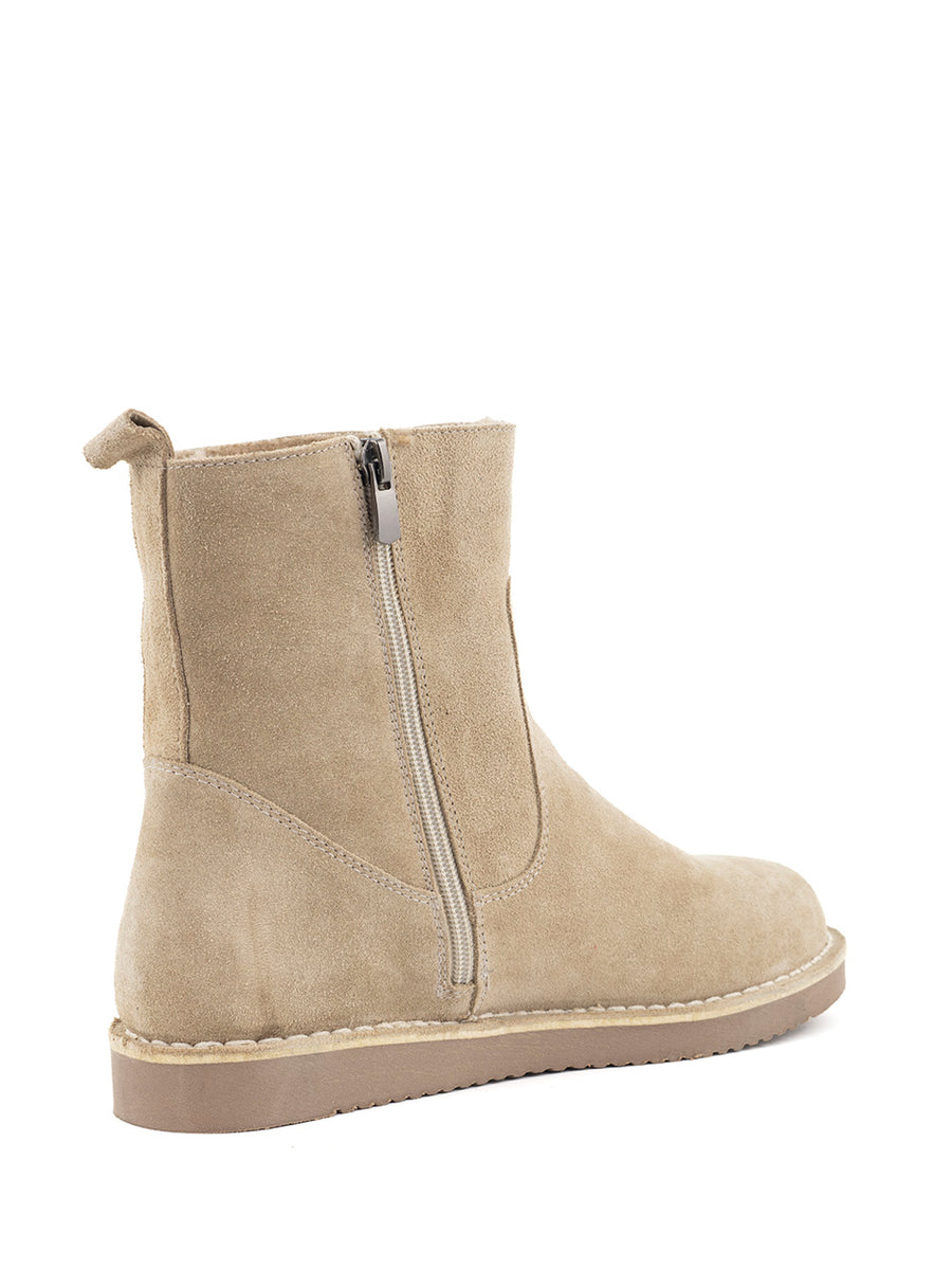 Julie | Fur boots Beige