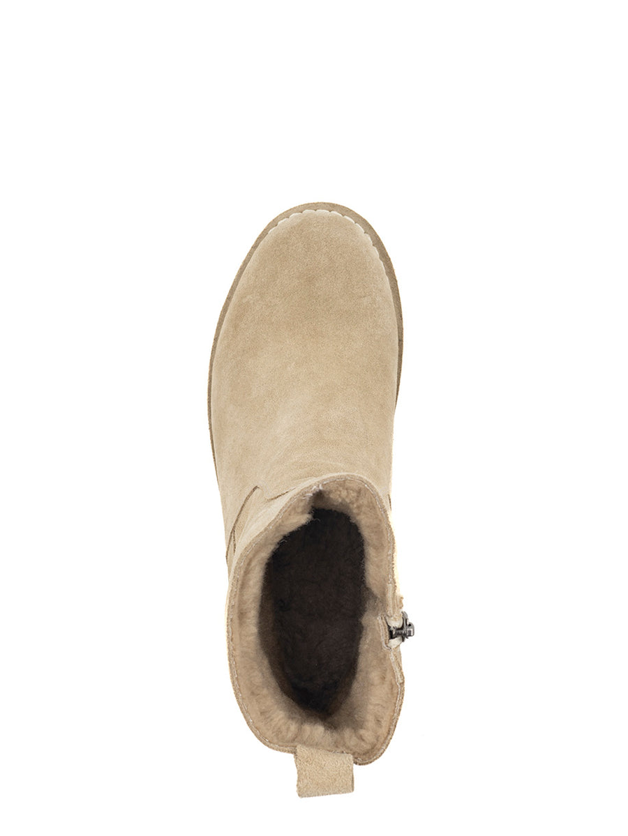 Julie | Fur boots Beige