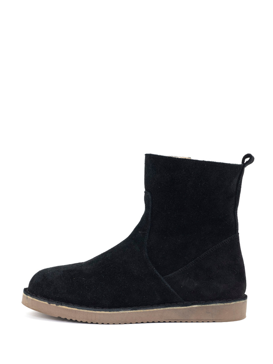 Julie | Fur boots Black