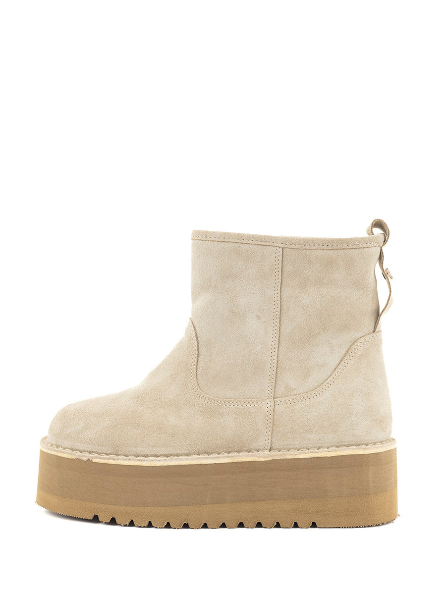 Rain | Fur boots Beige