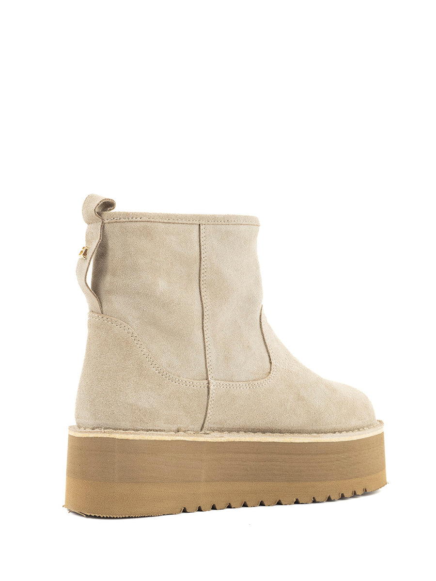 Rain | Fur boots Beige