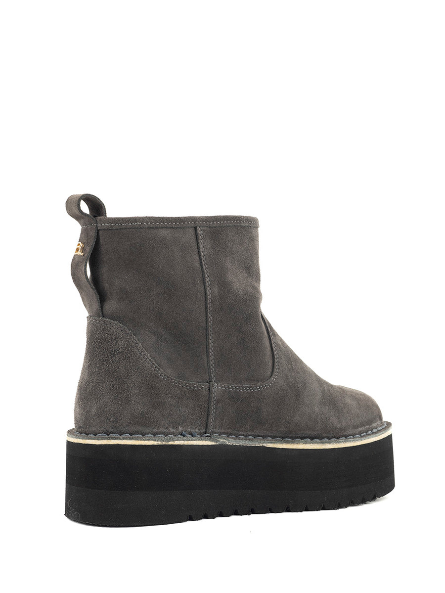 Rain | Fur boots Grey