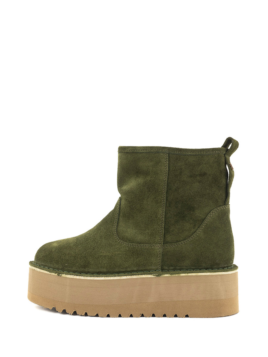 Rain | Fur boots Khaki