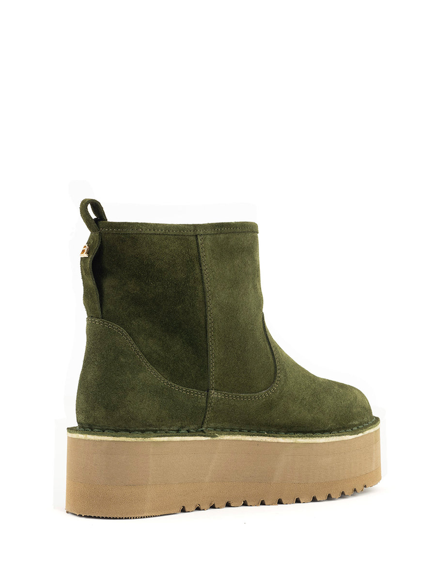 Rain | Fur boots Khaki