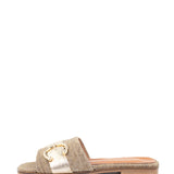 Rozan | Slipper Taupe/Gold