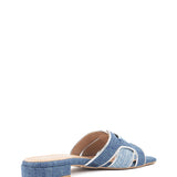 Sera | Slipper Silver/Dark Blue/Light Blue
