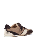 Saffa | Sneaker Dunkelbraun/Noce/Gold/Schokolade