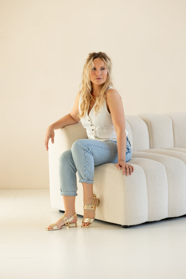 Flower | Sandaal Goud