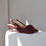 Gia | Slingback Bordo