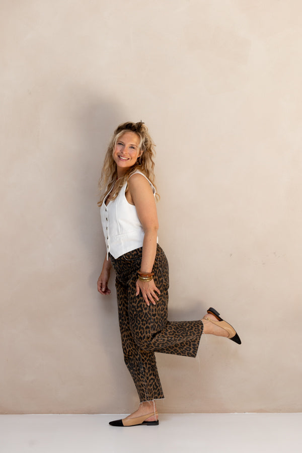 Katja | Slingback Zwart/Off White
