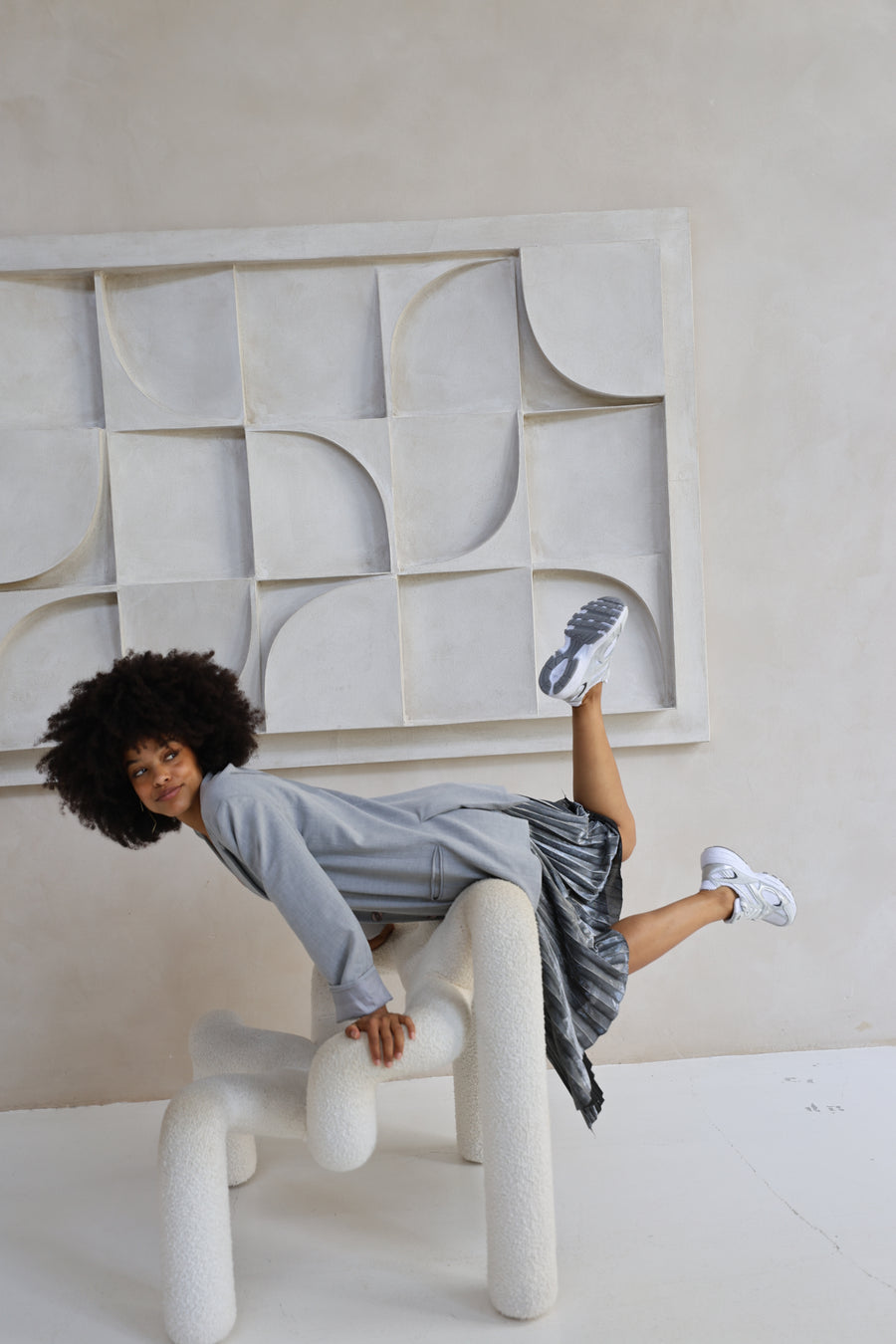 Novy | Sneaker Wit/Zilver