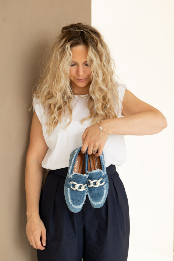 Pien | Loafer Blauw/Zilver
