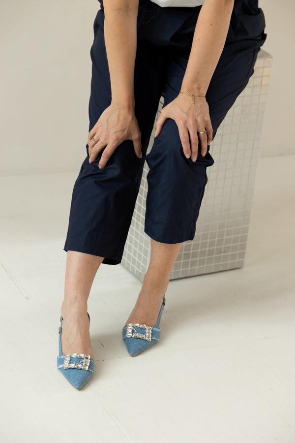 Sally | Slingback Licht Blauw