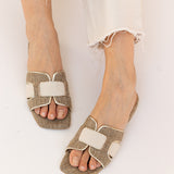 Sera | Slipper Gold/Taupe/Beige