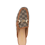 Nea | Mules Beige/Cognac