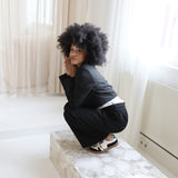 Alana | Sneaker Dunkelbraun/Off White/Dunkelbraun Kuh