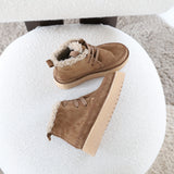 Keily | Pelzstiefel Beige