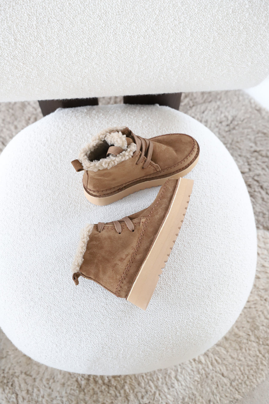 Keily | Fur boots Beige