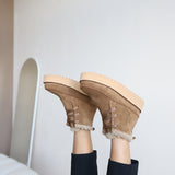 Keily | Pelzstiefel Beige