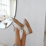 Liva | Sneaker Beige/Gold