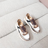 Livia | Sneaker Schwarz/Gold/Beige