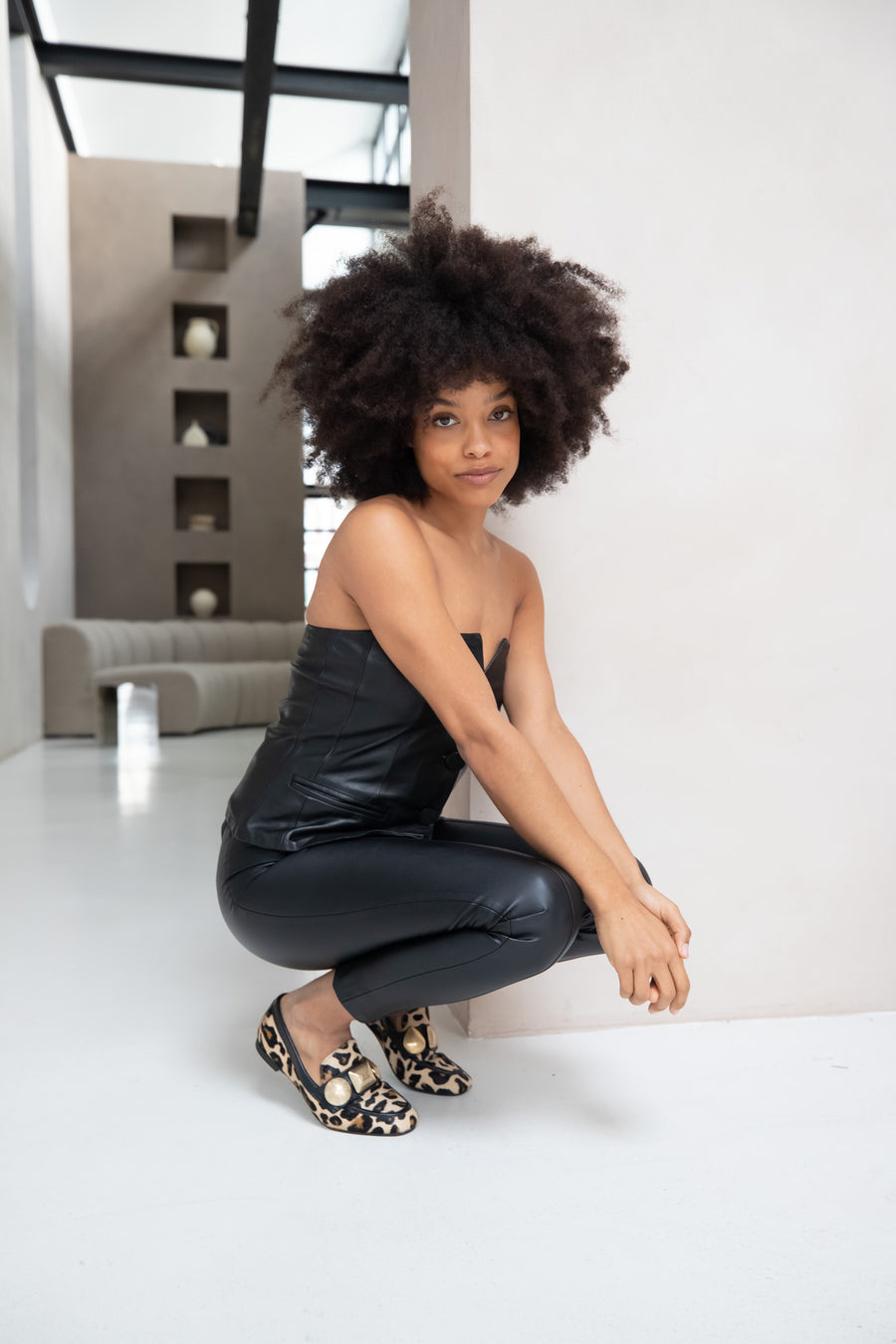 Lulu | Loafer Leopard/Schwarz