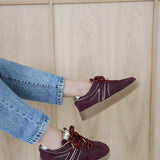 Jilly | Sneaker Bordo/Bordo/Gold