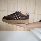 Jilly | Sneaker Dark Brown/Dark Brown/Gold