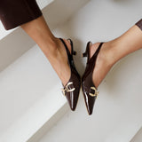 Naja | Slingback Bordo
