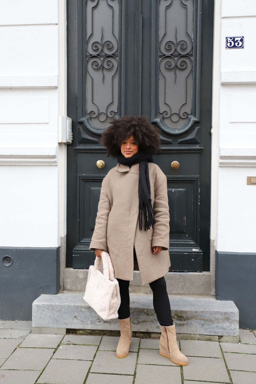 Oslo | Bag Beige Fluffy