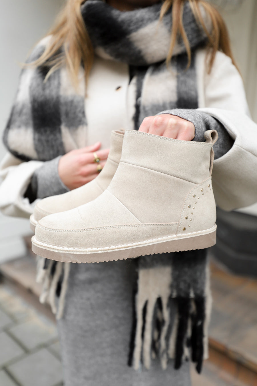 Angel | Fellstiefel Beige