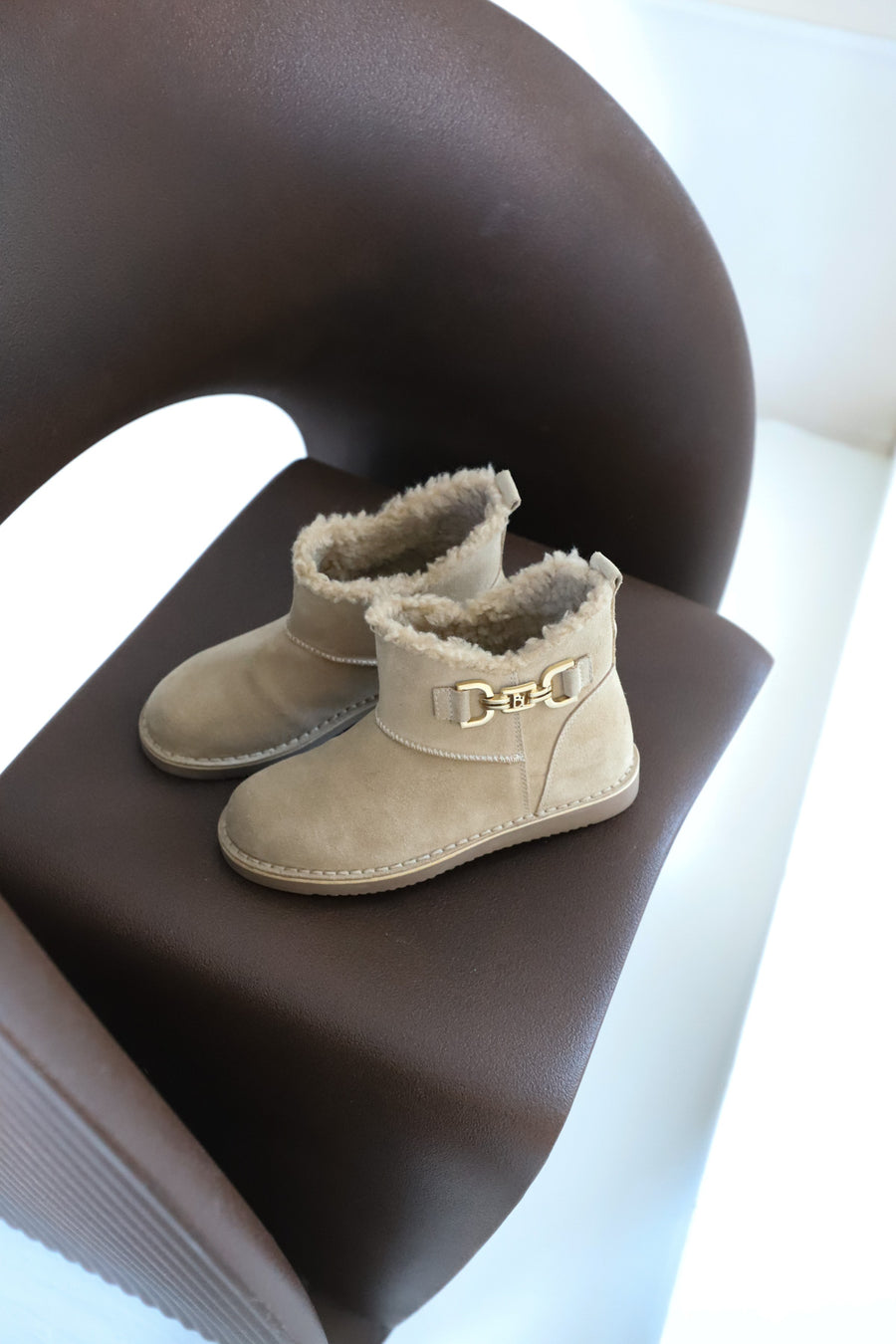 Almalfi | Fur boots Beige