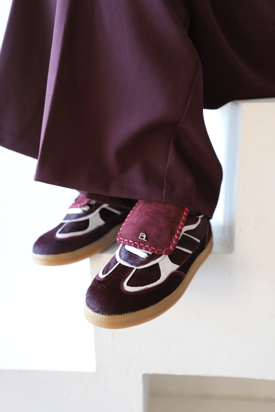 Ira | Sneaker Bordo/Weiß