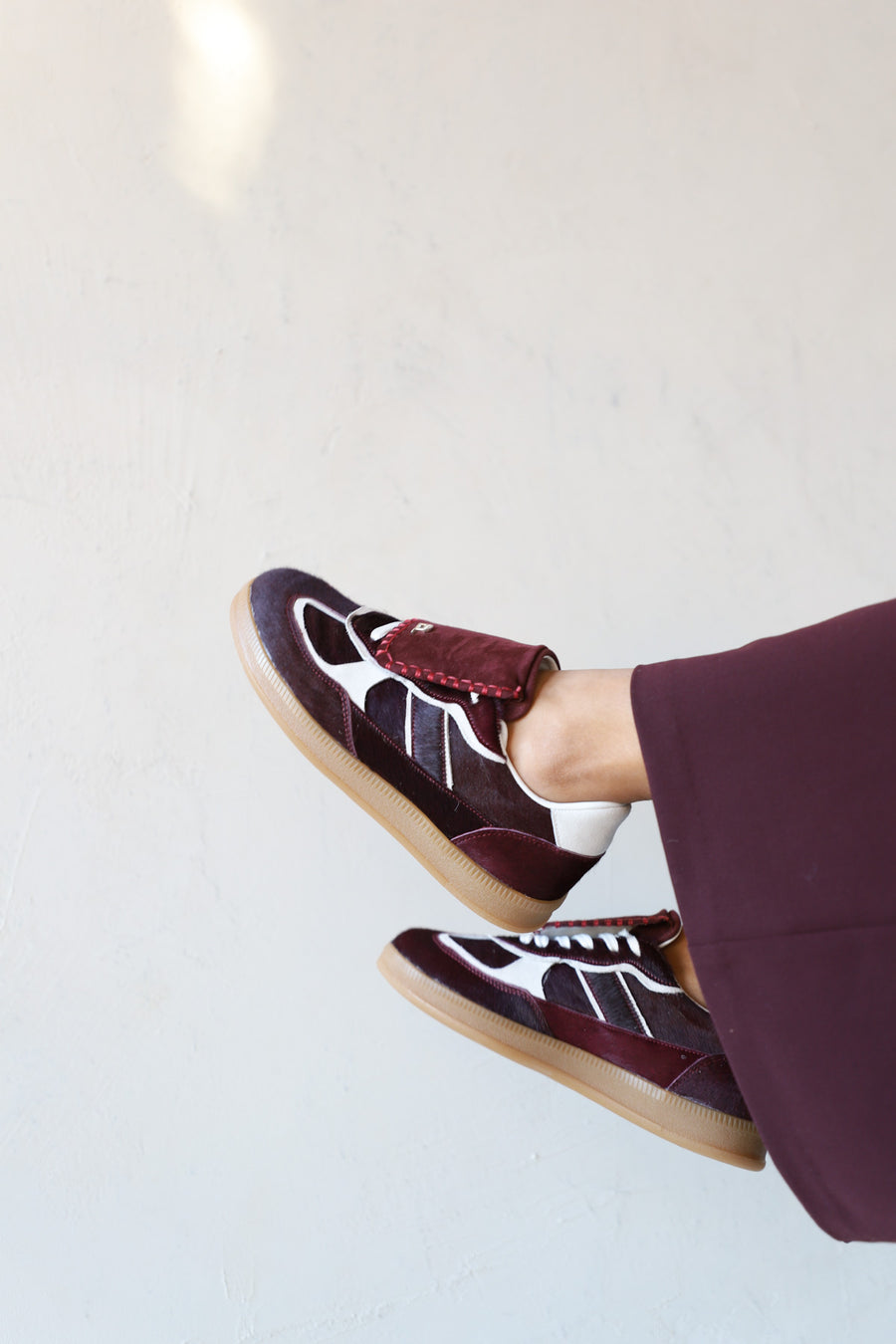 Ira | Sneaker Bordo/Weiß