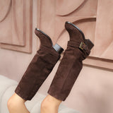Aysha | Stiefel Dunkelbraun