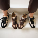 Saffa | Sneaker Dunkelbraun/Noce/Gold/Schokolade