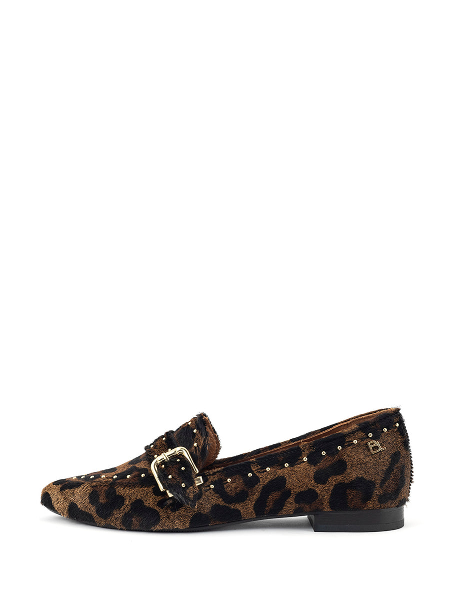 Luna | Loafer Leopard Dark Brown