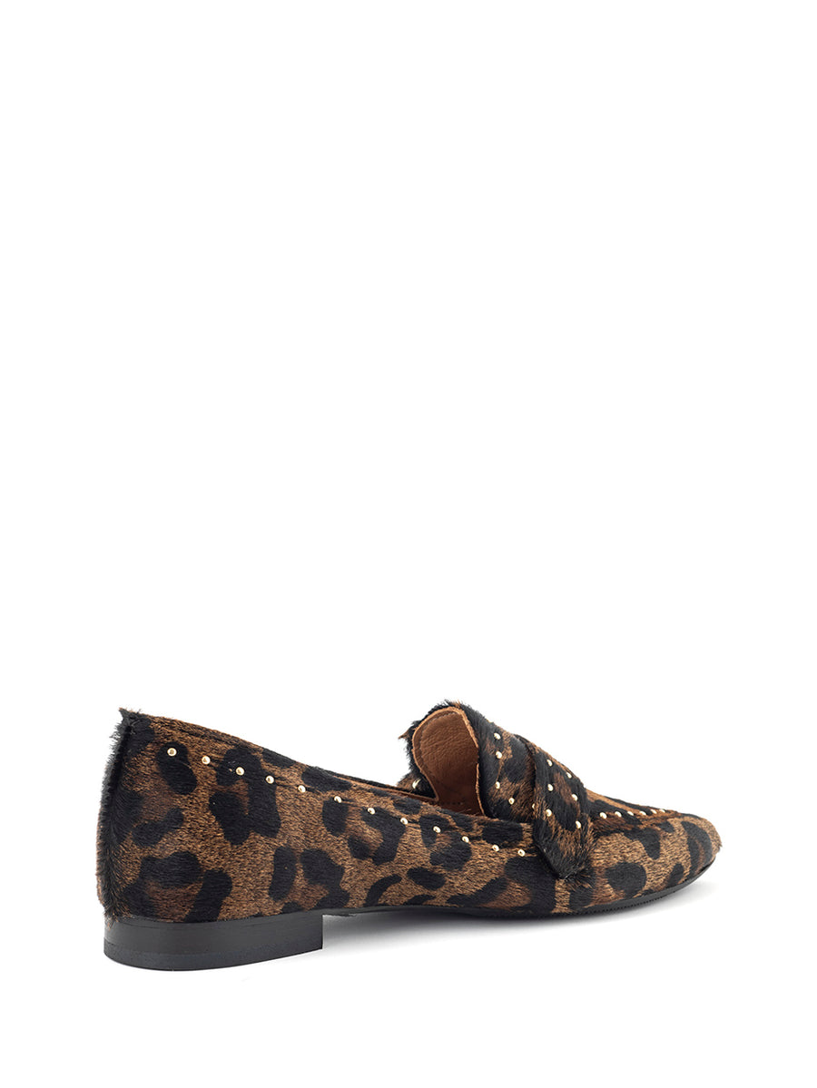 Luna | Loafer Leopard Dunkelbraun