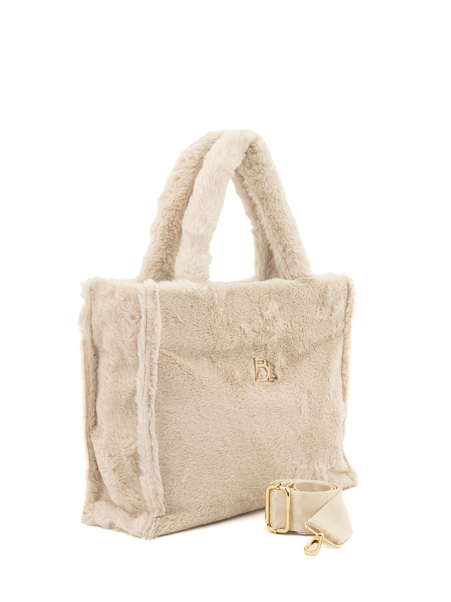 Oslo | Tas Beige Fluffy